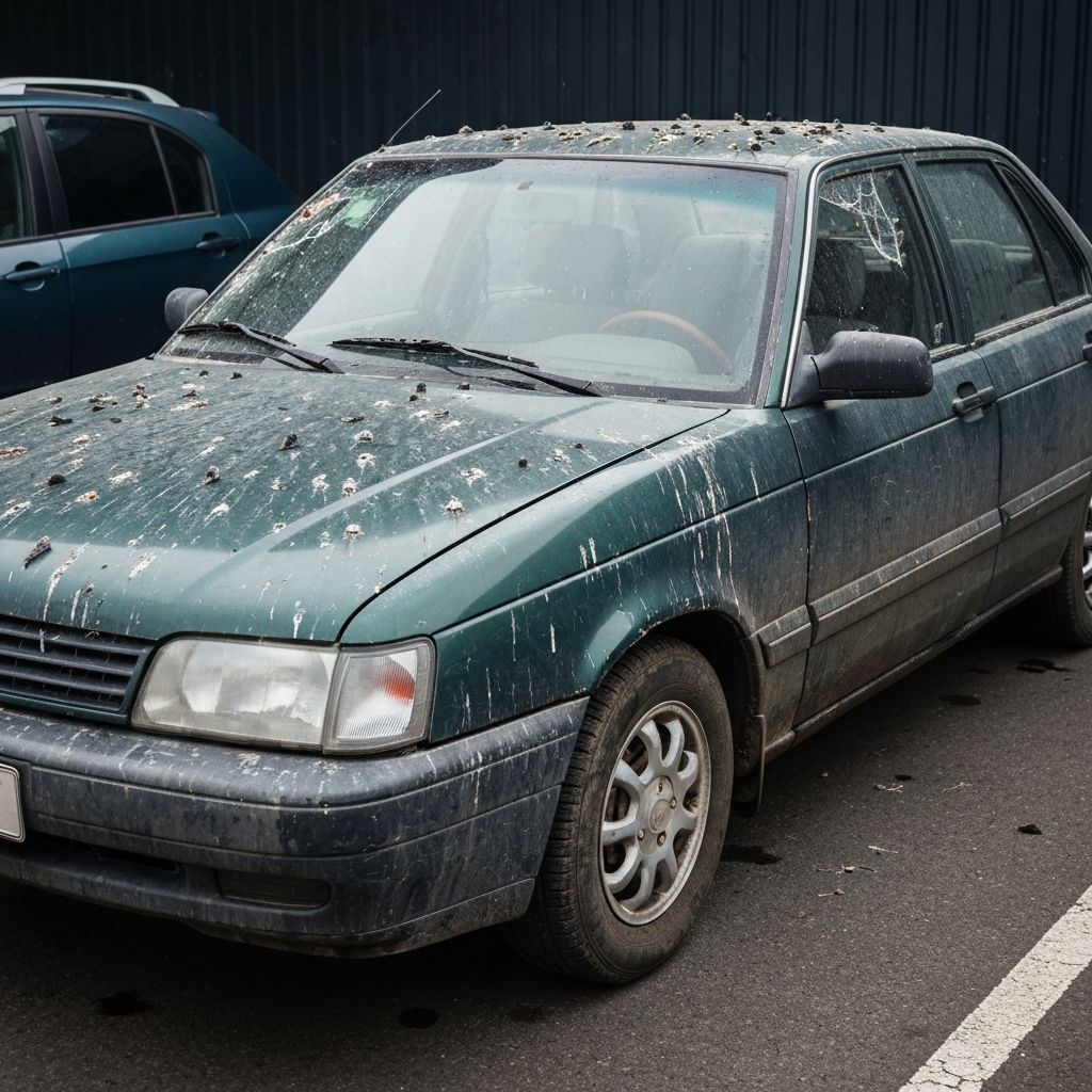 Exterior Detail before detailing - showing vehicle condition before service